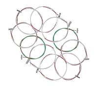 INOOMP Kit de 10 Cuerdas de Repuesto para Guzheng Chino Tipo B, Cuerdas Metálicas Duraderas Sonidos Hermosos y Resistencia al Desgaste para Reemplazo Fácil