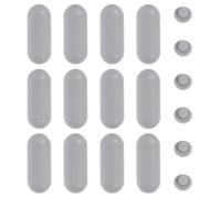 INOOMP Kit de 18 Parachoques Antideslizantes para Asiento de Inodoro, Material Ldpe y Eva, Fácil de Limpiar, Adecuado para Hogar y Hotel