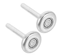 INOOMP Kit de 2 Rodillos Metálicos para Puertas Correderas de Garaje, Ruedas de Precisión, Accesorios para Instalación en Puertas Enrollables Residenciales