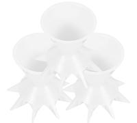 INOOMP Kit de 3 Vasos Adecuado para Artistas Profesionales de Plástico para Pintura Embudo, Práctico y Fácil de Limpiar en Técnicas de Pintura