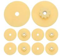 INOOMP Kit de Fijación para Jaulas de Pájaros 10 Juegos Tuercas y Arandelas M6 Amarillas, Accesorios para Perchas de Aves, Montaje Resistente para Jaulas de Periquitos y Loros,