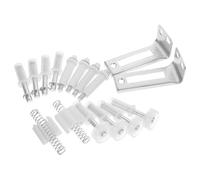 INOOMP Kit de Reparación de Puertas Plegables con Bisagras de Pivote de Hierro, Herrajes Resistentes y Fácil Instalación para Puertas de Armario Dobles y Correderas