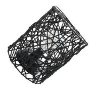 INOOMP Lámpara de Mesa Nórdica de Hierro Cuerda Tejida, LED | Modelo 3aa sin Pilas Incluidas, Color Negro, Estilo Clásico Elegante, para Decorar Dormitorio, Salón