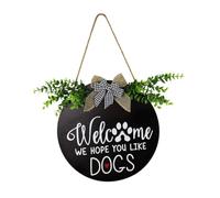 INOOMP Letrero De Puerta De Madera con Forma De Adornos para Puertas Coronas Rústicas Bricolaje para Casa De Campo para Vivir Libre Letrero De Bienvenida Placas