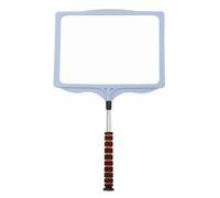 INOOMP Letrero Portátil Ajustable de Mano Gris, Expositor de Bienvenida Retráctil Doble Cara, Soporte para Letreros de Guía Turística y Eventos, Fácil Transporte y Altura Flexible