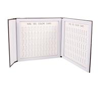 INOOMP Libro de Tablas de Colores de Uñas 120 Colores Expositor para Manicura y Pedicura Herramienta para Práctica y Diseño de Esmalte de Uñas