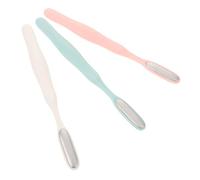 INOOMP Lima de Pedicura Manual para Pies de Acero Inoxidable, 3 Unidades, Removedor Eficaz de Piel Muerta y Callos, Raspador Ergonómico para Exfoliación Precisa entre Dedos, Cuidado