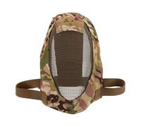 INOOMP Malla de Acero para Esgrima Guerra Facial Completa Transpirable Equipo de Seguridad para Paintball y Entrenamiento al Aire