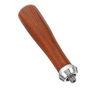INOOMP Mango Práctico para Portafiltro de Café sin Fondo Resistencia Corrosión y Superficie Lisa, Accesorio de Madera y Metal para Máquinas Espresso Hogar