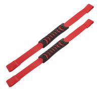 INOOMP Manijas de Asistencia para Coche 2 Piezas, Manija de Agarre Antideslizante para Reposacabezas del Asiento, Color Rojo, Accesorio de Seguridad para Personas Mayores y Soporte