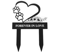 INOOMP Marcadores de tumbas conmemorativos para Mascotas, estacas conmemorativas para Mascotas, Placas conmemorativas para Perros, cementerios para Perros, decoración Impermeable para jardín,