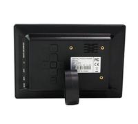 INOOMP Marco de Fotos Digital con Capacidad para USB hasta 32gb y Altavoz Incorporado de 7 Pulgadas con Pantalla IPS 16:9 para Uso en Pared o Escritorio