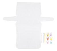 INOOMP Material para Hacer Bolsas y Accesorios de Costura, Láminas de Malla Plástica Medianas 2 Piezas, Ideales para Manualidades y Decoración de Macetas