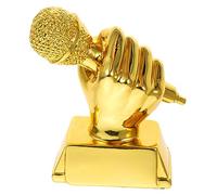 INOOMP Micrófono Decorativo Niños Musical Radio Resina Micrófono Canto Premios Concursos Niños Competencia Música