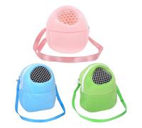 INOOMP Mochila transportadora portátil para hámsteres (3 Unidades): Mochila Transpirable para pequeños Animales como Ardillas, Chinchillas, pájaros, Conejos y Reptiles - Transportín para Mascotas