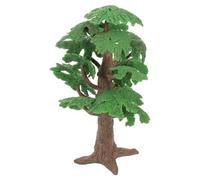INOOMP Modelo de Árbol de Plástico Verde para Decoración de Jardines Pequeños Acabado Realista y Fácil de Transportar Adecuado para Micro Paisajes y Espacios Decorativos
