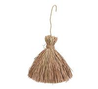 INOOMP Nido Colgante para Pájaros En Forma De Gota, Refugio Artificial Tejido De Madera Maciza y Paja, Tamaño Mediano, Decoración Jardín y Balcón, Adecuado para Aves Domésticas y Pajaritos Pequeños