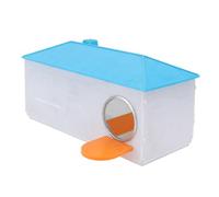 INOOMP Nido de Pájaros Grande y Robusto para Periquitos, Casa de Plástico para Interior y Exterior, Diseño Artesanal para Balcones y Jardines, Color Aleatorio