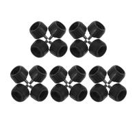 INOOMP Niveladores Ajustables Roscados para Patas de Mesa y Silla, 20 Piezas en Negro, Material Hierro y Goma, Fácil Instalación para Laboratorios E Industrial