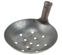 INOOMP Pala Metálica para Cribar Estiércol, Recogedor Clásico de Metal | Acero E Hierro, Superficie Lisa Adherencia, Drenaje Inferior, para Granjas, Obras y Limpieza
