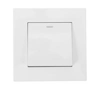 INOOMP Panel de Interruptores de Luz Blanco 10a 220v Tacto Delicado y Resistente para Control Moderno y Elegante en Paredes de Hogar