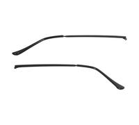 INOOMP Par de Patillas Metálicas Negras para Gafas de Sol y Lectura, Repuesto, Brazo Resistente y Cómodo, Accesorios para Reemplazo de Temple en Montura de Anteojos, Uso Diario