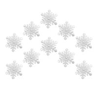 INOOMP Parches Bordados para Planchar Forma de Copo de Nieve, 10 Unidades, Apliques Decorativos para Ropa, Abrigos y Pantalones, Parches para Reparar y Adornar Prendas de Invierno