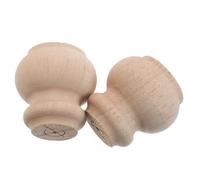 INOOMP Patas de Madera Maciza sin Terminar para Muebles 2piezas, 7,6cm, Resistencia Abrasión, Compatibles Mesas de Centro y Sofás, Estilo Minimalista y Vintage