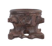 INOOMP Peana de Madera Coffee para Bola de Cristal, Adorno Decorativo | Diseño Simple y Ligero, Uso Doméstico Mesa, Pieza Natural Portátil para Decoración