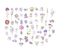 INOOMP Pegatinas Decorativas Vintage de Flores para Álbumes de Recortes, Kit DIY 100 Unidades en Estilo Retro, Ideales para Scrapbooking, Diarios y Manualidades Creativas