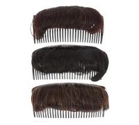 INOOMP Peine Voluminizador Invisible 3 Piezas para Base de Cabello Almohadilla, Herramienta para Realzar Volumen en Mujeres de Cualquier Edad y Tono de Piel