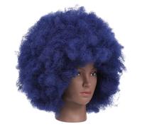INOOMP Peluca Rizada Africana Para Mujeres Negras Peluca Afro Corta y Rizada Para Fiestas Cosplay y Uso Diario Cabello Sintético Resistente Al Calor