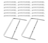 INOOMP Perforadora de Papel de 2 Agujeros de Metal Plata, 100 Piezas, Herramienta Conveniente Que Ahorra para Scrapbooking y Oficina