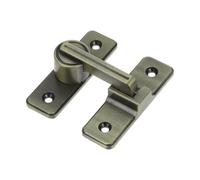 INOOMP Pestillo de Puerta Seguridad Robusta Marrón de Acero Inoxidable Instalación sin Herramientas para Puertas de Baño y Entradas Principales
