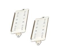 INOOMP Placas Base para Pastillas de Guitarra Eléctrica Base de Metal Mini Color Claro Punta 2 Unidades Accesorio Compatible para Pastilla de Guitarra Humbucker Adecuado para Accesorios