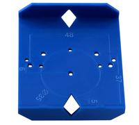 INOOMP Plantilla en Perforar Ocultas para Bisagras y 35mm 40mm Soporte Azul Abs Control de Posición para Carpintería Puertas de Armario