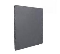 INOOMP Plato de Roca Natural Negro para Filetes y Sushi, Elegante | Pizarra Auténtica, Superficie Mate y Textura Fina, Uso en Horno y Eventos, para Verduras y Bocados