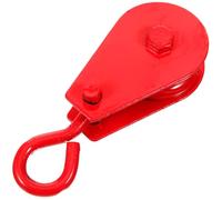 INOOMP Polea Pequeña de Acero A3 0,2t Gancho Giratorio Rueda de Polea para Cable Accesorio para Levantamiento y Tracción para Uso Industrial y Bricolaje