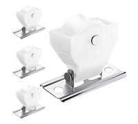 INOOMP Poleas de Pom Accesorios para Ventanas Juego de 4 para Cortinas Romanas Mecanismo de Bloqueo y Deslizamiento Suave en Hogares y Oficinas