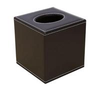 INOOMP Porta Pañuelos de Papel de Mesa en Tubo, Soporte para Caja de Pañuelos de Papel Color Café, Diseño Simple y Funcional para Baño, Hogar U Oficina, Dispensador Práctico y Compacto