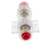 INOOMP Portafusibles para Coche Rojo Soporte para Fusible Línea Protección Segura para Subwoofer y Amplificador de Audio Instalación Sencilla Compatible con Sistemas Automotrices