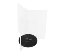 INOOMP Portamenús Giratorio Acrílico Negro 9x18 Cm Soporte para Letreros de Mesa Expositor Menú Seis Caras Adecuado para Restaurantes y Cafeterías