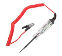 INOOMP Probador Eléctrico Digital con Pantalla LCD y Cable de Resorte Flexible Medidor de Voltaje para Circuitos Automotrices Tester Seguro y para Eléctrico