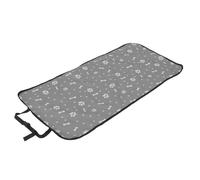 INOOMP Protector Asiento Coche para Perro Patrón de Huesos y Patas, Funda de Tela Resistente y Fácil de Limpiar para Asiento Delantero en Automóvil