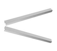 INOOMP Protector de Borde de Gabinete de Acero Inoxidable 304, 2 Piezas de 17 Pulgadas, Protectores Deslizantes para Puertas de Armario, Resistente Humedad y Desgaste, Adecuado