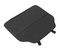 INOOMP Protector del Asiento Trasero para Coche Piel Artificial Negra, Resistente a Manchas y Salpicaduras, Organizador Cómodo Adecuado Asiento Trasero