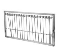 INOOMP Puerta para Jaula de Pájaros de Acero Inoxidable Diseño Reforzado para y Aves Instalación Rápida y Segura Puerta de Inspección para Voladeras y Casitas Grandes