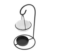 INOOMP Quemador de Cera Perfumada para Velas de Té, Cerámica Hierro | Uso Doméstico y Oficina, Diseño Minimalista Elegante, Resistente al Fuego y Antivuelco, 1 Pieza
