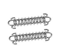 INOOMP Resorte de Correa para Perros Absorción de Impactos, Acero Inoxidable 304, Tamaño Grande, para Correas y Actividades al Aire Libre, Adecuado para Perros y Sus Dueños, Pack de 2 Unidades