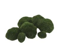 INOOMP Rocas de Musgo Artificial para Manualidades y Decoración Interior, Espuma Verde Portátil Forma de Piedra, Adecuado para Proyectos DIY y Paisajes en Miniatura